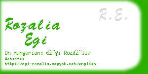 rozalia egi business card